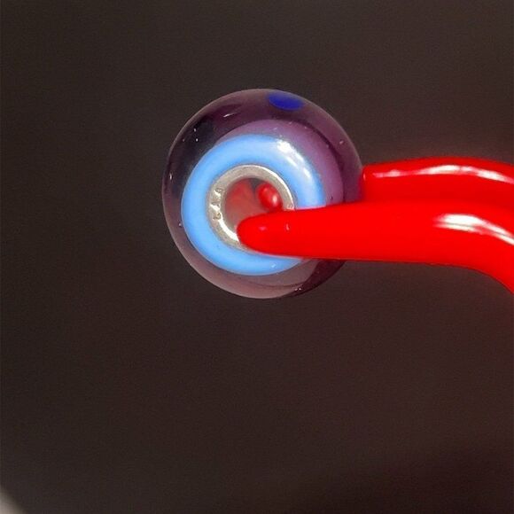 Trollbead Purple Dot Bead - Picture 3 of 4